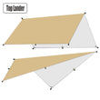 4x3m 3x3m Awning Waterproof Tarp Tent Shade Ultralight Garden Canopy Sunshade Outdoor Camping Hammock Rain Fly Beach Sun Shelter
