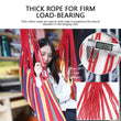 Portable Hammock Chair Canvas Bed Hammocks Garden Swing Hanging Leisure Lazy Rope Chair Swing Indoor Bedroom Seat Camping