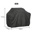 BBQ Grill Cover 7 Sizes Black Outdoor Waterproof Barbeque Cover Anti-Dust Protector For Gas Charcoal Electric Barbecue Grill