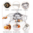 Widesea Wind proof outdoor gas burner camping stove lighter tourist equipment kitchen cylinder propane grill