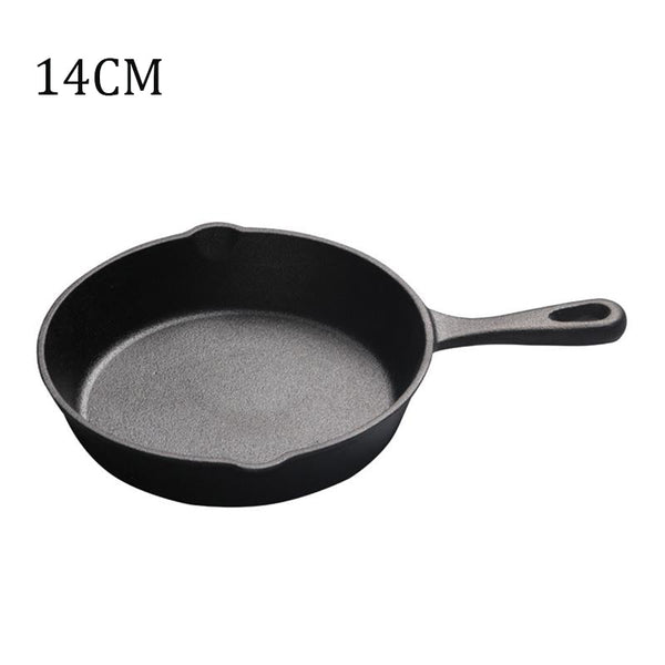 Cast Iron Frying pan Non-stick Coating Pot Breakfast Pancake Skillet With Heat Resistant Handle Gas Induction Cooker Cookware