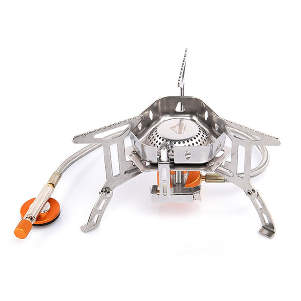 Widesea Wind proof outdoor gas burner camping stove lighter tourist equipment kitchen cylinder propane grill