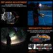 Super bright LED Headlamp With 8*LED Bulbs 5000 lumen Waterproof Outdoor LED Headlight Lightweight materials Comfortable to wear