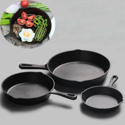 14-20CM Cast Iron Frying Pan Non-stick Skillet for Gas Induction Cooker Egg Pancake Pot Restaurant Kitchen Cooking Pots Cookware