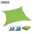 300D Waterproof Polyester Square Rectangle Shade Sail garden terrace Canopy swimming Sun shade Camping Hiking Yard sail awning