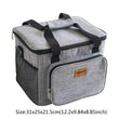 Portable Thermal Cooler Bag Picnic Food Beverage Drink Fresh Keeping Organizer Insulated Lunch Box Zipper Tote Accessories Case