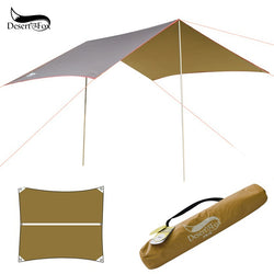 Desert&Fox Waterproof Outdoor Awning Hammock Tarp Rain Fly Lightweight Camping Tent Sun Shelter for Tourism Hiking Beach Pergola