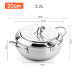 Tempura Temperature Meter Frying Deep Fryer Pot Pans Induction Heating Stainless Steel Grill Pan Lid Kitchen Utensils Cookware