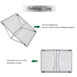 Boundless Voyage Titanium Charcoal BBQ Grill Net with Folding Legs for Camping Beach Picnic Meat Food Barbecue Desk Tabletop