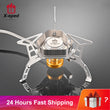 X-eped Outdoor Gas Burner Windproof Camping Stove Portable Folding Ultralight Split Lighter Tourist Equipment For Hiking