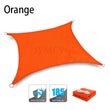 300D Waterproof Polyester Square Rectangle Shade Sail garden terrace Canopy swimming Sun shade Camping Hiking Yard sail awning