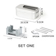 Aluminum Alloy Lunch Box Stainless Picnic Box Ourdoor Dinner Pail Travel Camping food Containe Breafast Storage Dinnerware
