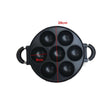 7-Hole Cake Cooking Pan Cast Iron Omelette Pan Non-stick Cooking Pot Breakfast Egg Cooking Pie Cake Mold Kitchen Cookware