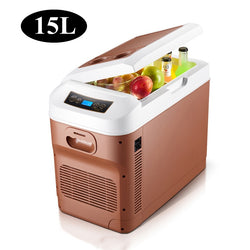 15L Car Home Mini Refrigerator Fridges DC12/24V Freezer Cooler Heater Keep Warm Fresh for Car Home Pinic Camping -18~65 Degrees