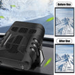 12V/24V 120W 2 In 1 Portable Electric Car Heater Heating Cooling Fan Warmer Wind Defrosting Black ABS Snow Demister Defroster