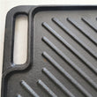 18"*10.23" Cast Iron Doule Sided Grill Non-coating Bakeware Cast Iron BBQ Grille Roasting Pan