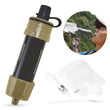 Water Purifier System with 5000 Liters Filtration Capacity for Camping Emergency Survival Tool Outdoor Water Filter Straw