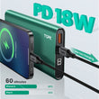 TOPK I1006P Power Bank 10000mAh Portable Charger LED External Battery PowerBank PD Two-way Fast Charging PoverBank for Xiaomi mi