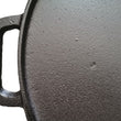 30cm Double-sided Round Cast Iron Grill Pan Multifunctional Uncoated Teppanyaki Steak Frying Pan