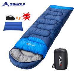 BSWOLF Camping Sleeping Bag Ultralight Waterproof 4 Season Warm Envelope Backpacking Sleeping Bag for Outdoor Traveling Hiking