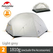 NatureHike Mongar Camping Tent 2 Persons Ultralight 20D Nylon Aluminum Alloy Pole Double Layer Outdoor Hiking Tent NH17T007-M