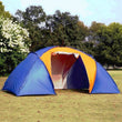 4-6 Person Double Layer Waterproof Camping Tent,Two Bedrooms Big Space Tent For Hiking Familiy Party Traveling Fishing 3 Colors
