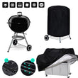 1PC 190T/210D BBQ Cover Anti-Dust Waterproof Weber Heavy Duty Charbroil Grill Cover Rain Protective Barbecue Cover Round