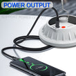 120LEDs Portable Lantern Outdoor Camping Lamp Remote Control Rechargeable Solar Powered Night Market Light Emergency Power Bank