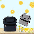 Double Layer Insulated Thermal Cooler Bag Picnic Food Drink Lunch Box Women Men Bento Fresh Keeping Container Accessories Case