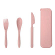 Portable Food Container Leak-proof Snack Straw Wheat Microwave Outdoor Camping Portable Space-saving Lunch Bento Box