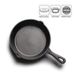 TEENRA Cast Iron Frying Pan Non-stick Skillet Kitchen Frying Pot Breakfast Pan Omelette Pancake Pot Household Cooking Cookware