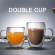 Transparent glass coffee cup milk whiskey tea beer double creative heat resistant cocktail Vodka wine mug Drinkware tumbler cups