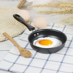 12cm Cute Breakfast Omelette Mini Portable Pot Frying Pan Kitchen Supplies Home Non Stick Long Handle Anti-scratch Coating