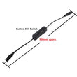Light Switch DC 12V Female Male Power Cable 5.5x2.1mm DC Connector ON OFF Inline 304 Switch 5V 12V 24V for LED Strip Light Lamp