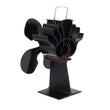 4-Blade Heat Powered Stove Fan for Wood / Log Burner/Fireplace Quiet Environmental Fan Heater Tool Efficient Heat Distribution