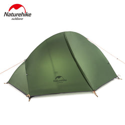 Naturehike Ultralight 1Person Camping Tent Backpacking Trekking Hiking Cycling Single Tents Waterproof PU4000 Green