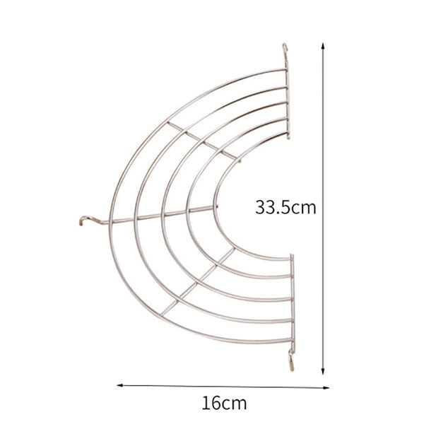 1 Pcs Stainless Steel Semicircle Steam Rack Drain Oil Filter Rack Holder Frying Rack Kitchen Tools Gadgets Pot Steamer