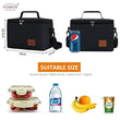 Aosbos Fashion Portable Thermal Lunch Bags for Women Kids Men Food Picnic Cooler Box Large Capacity Insulated Tote Bag Storage