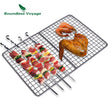 Boundless Voyage Titanium BBQ Barbecue Grill with Hanging Chain Food Charcoal Carbon Furnace Camping Picnic Garden Tableware