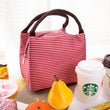 Waterproof Stripe Portable Insulated Oxford Cloth Food Picnic Bags For Women Children Men Cooler Bag Refrigerator Thermo Bag Lu