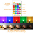 5W 10W 15W LED RGB Light Bulb 220V 110V B22 Magic Changeable Lamp 16 Colors Smart Lampada+IR Control Home Decoration RGB+White