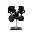 4-Blade Heat Powered Stove Fan for Wood / Log Burner/Fireplace - Eco Heater Tool Winter Warm Heater