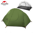 Naturehike Ultralight 1Person Camping Tent Backpacking Trekking Hiking Cycling Single Tents Waterproof PU4000 Green