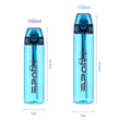 550ml/750ml Sports Water Bottle With Straw Portable Gym Fitness Sports Shaker Drink Bottle Drinkware Waterbottle Eco-Friendly