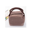 Waterproof Stripe Portable Insulated Oxford Cloth Food Picnic Bags For Women Children Men Cooler Bag Refrigerator Thermo Bag Lu