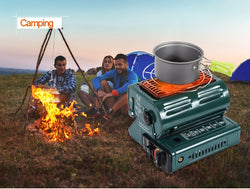 New Outdoor Heater Cooker Gas Heater 1.3kw Travelling Camping Hiking Picnic Equipment Dual-Purpose Use Stove Heater Iron