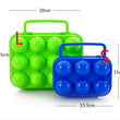 Portable Plastic 6/12 Eggs Storage Box Crisper Outdoor picnic portable plastic Egg box Case Folding Basket Portable Carry