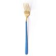 JueQi Dinnerware Set Stainless Steel Plating Gold Blue Black Knife Fork Tableware Cutlery Western Food Camping Tableware Bag