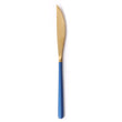 JueQi Dinnerware Set Stainless Steel Plating Gold Blue Black Knife Fork Tableware Cutlery Western Food Camping Tableware Bag