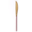 JueQi Dinnerware Set Stainless Steel Plating Gold Blue Black Knife Fork Tableware Cutlery Western Food Camping Tableware Bag